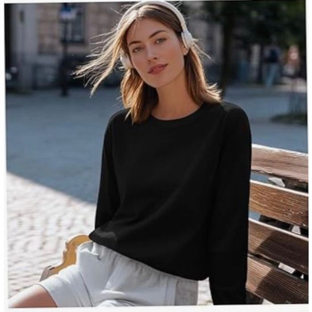 NWT Womens Ficerd Casual Crew Neck Loose Lightweight Pullover Sweatshirts - 2X